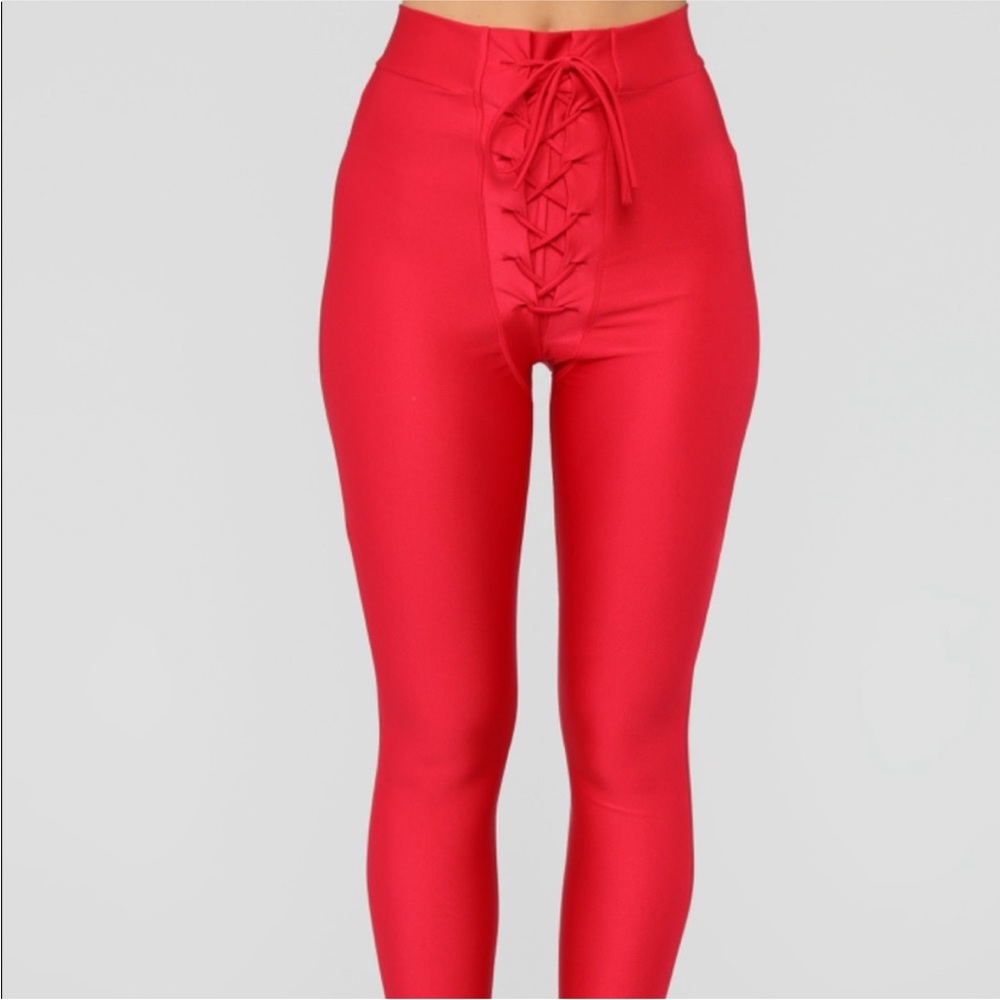 COPY - Fashion Nova High Waist Tie Up Leggings-NWT-XS